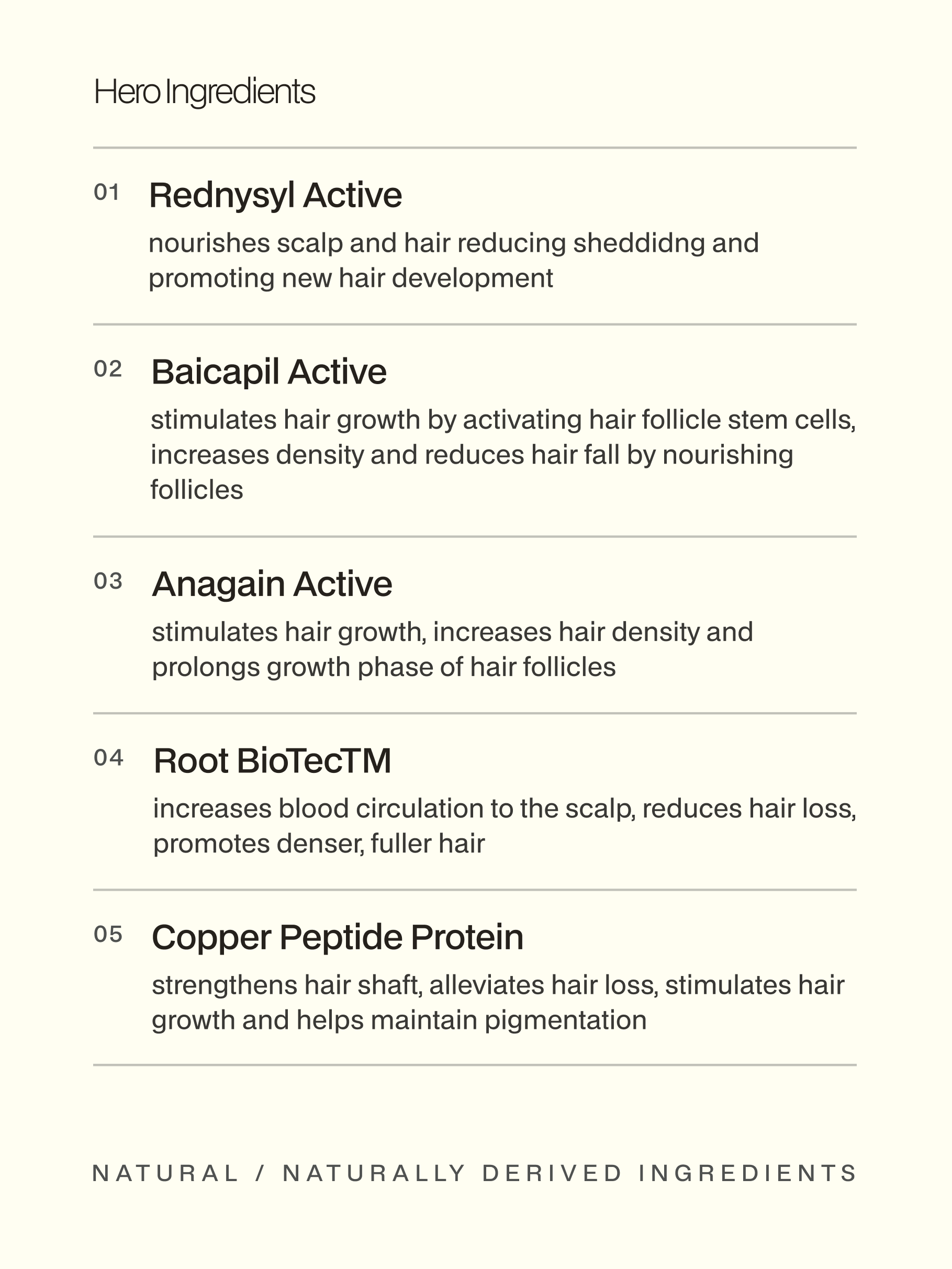 Anti-Hairfall and Regrowth Hair Serum