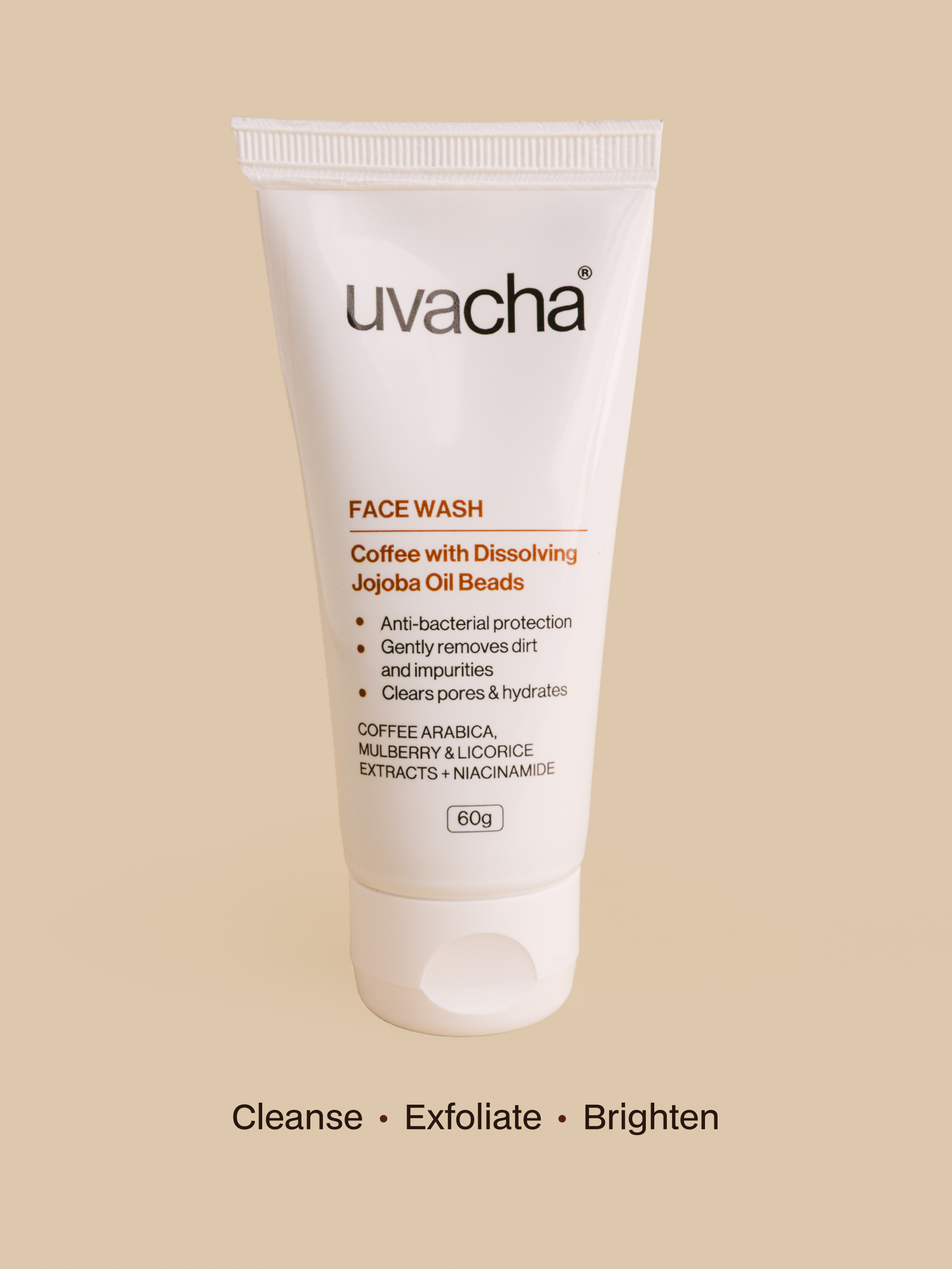 Coffee Face Wash with dissolving Jojoba Oil Beads