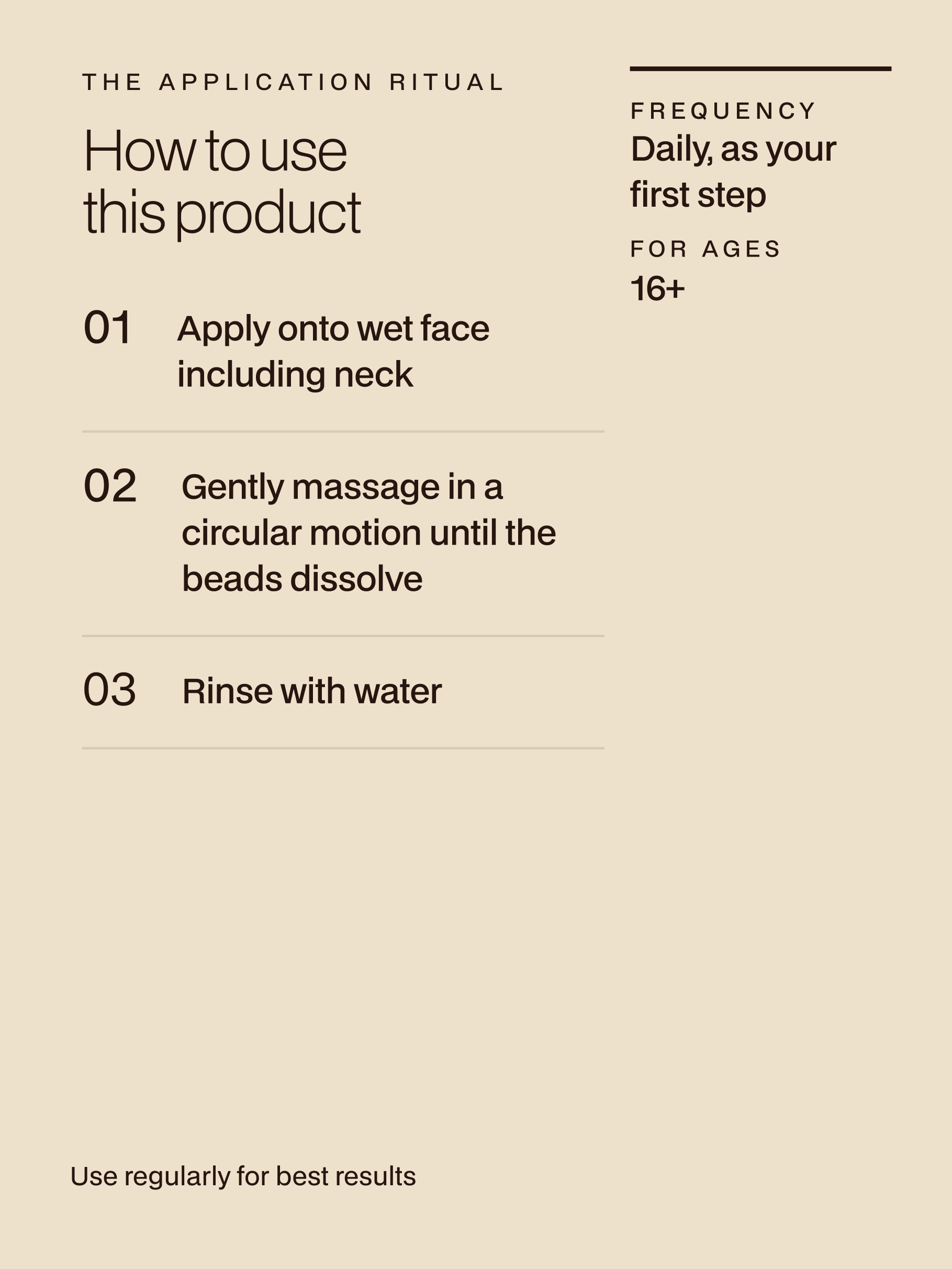 Coffee Face Wash with dissolving Jojoba Oil Beads