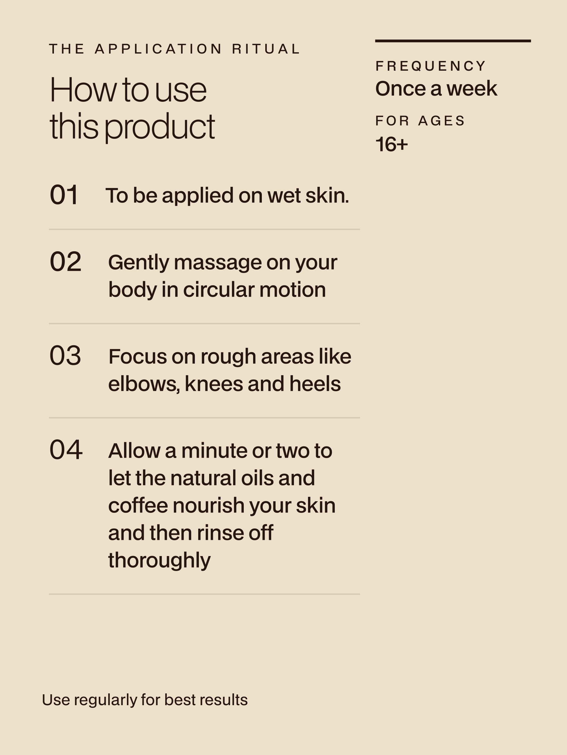 FOAMING BODY SCRUB - Coffee & Lavender