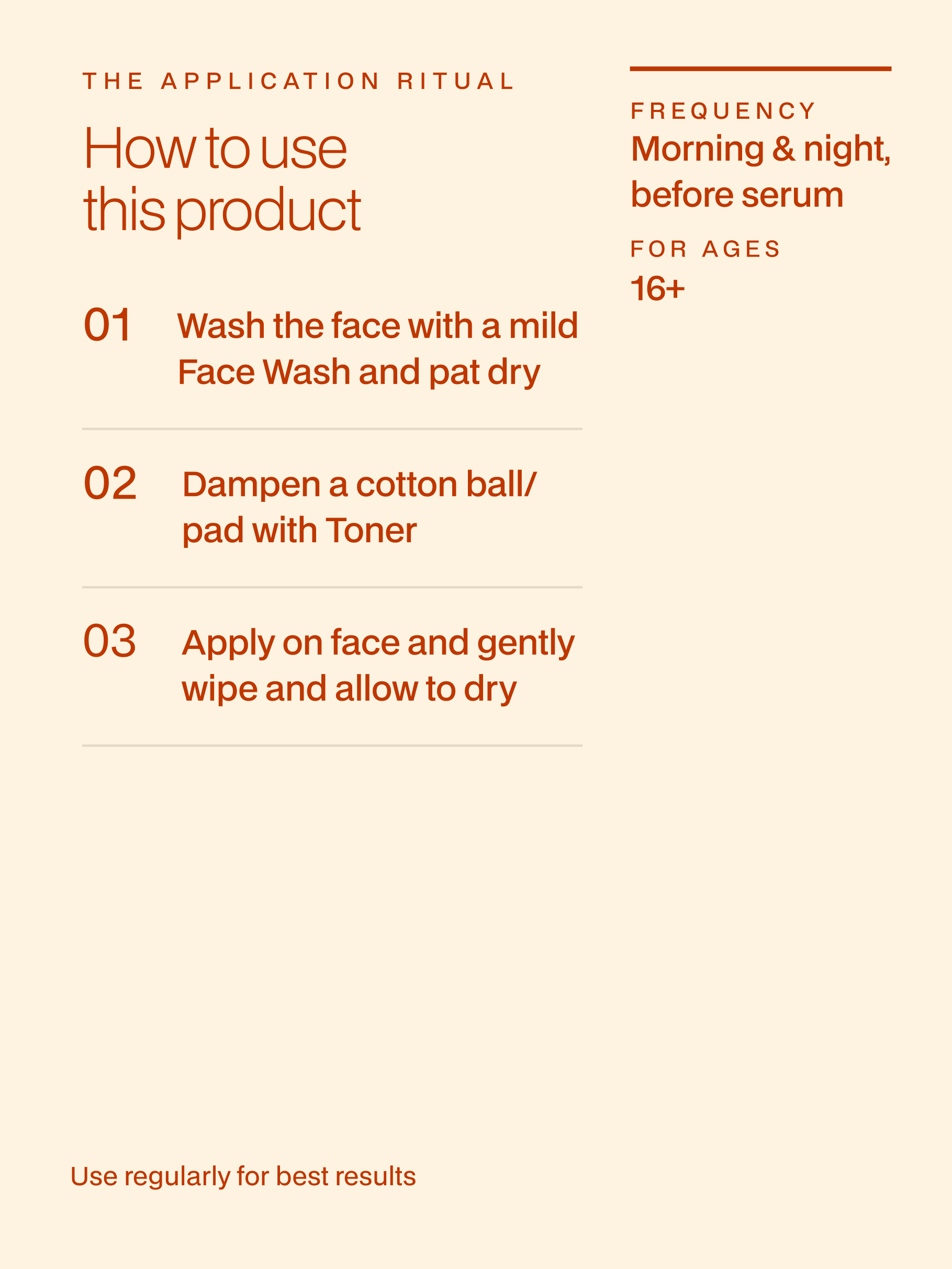 Orange Face Toner