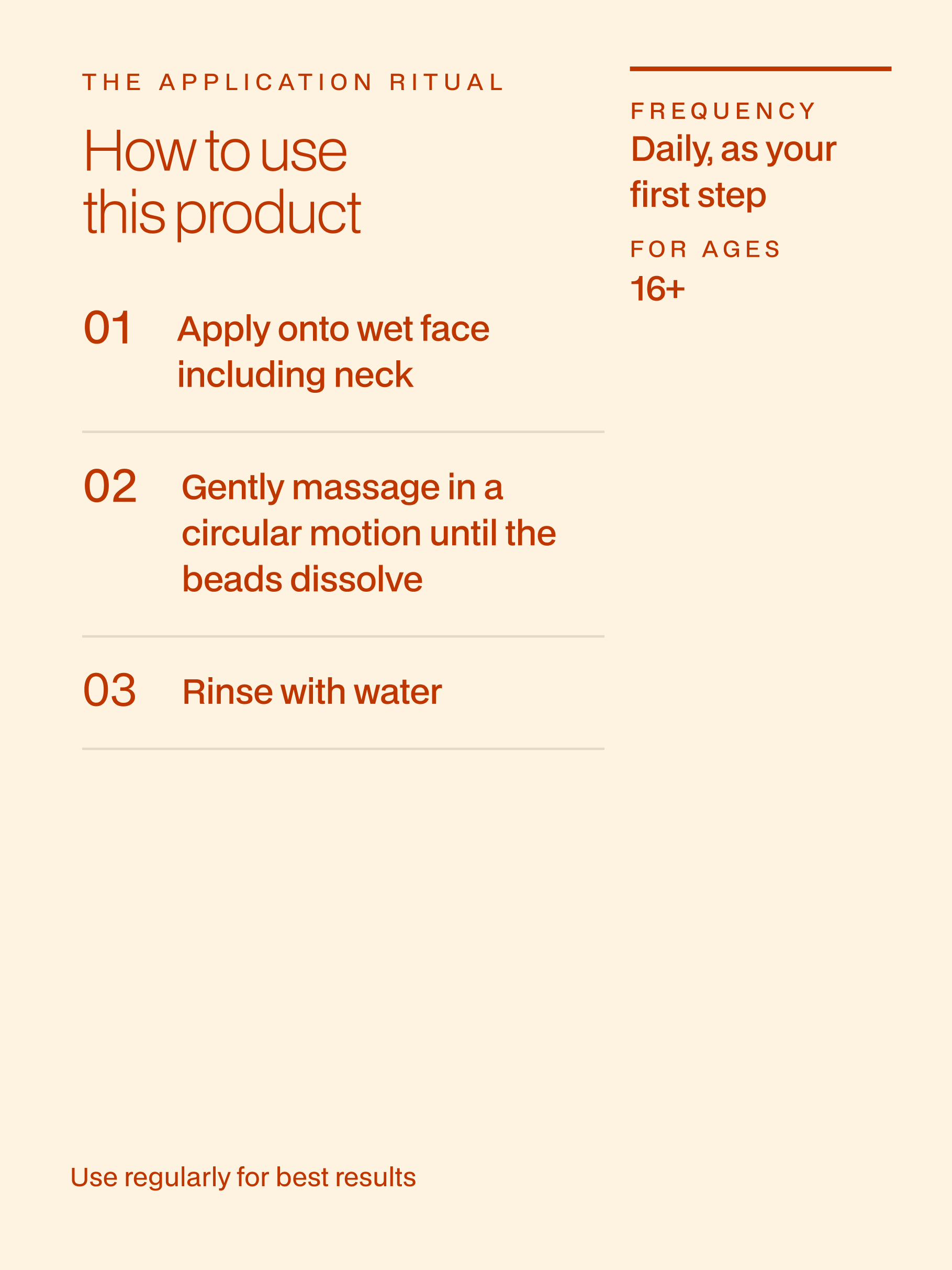 Orange Face Wash with dissolving Orange and Papaya Pulp Beads